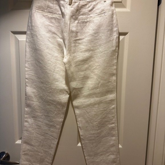Massimo Dutti 100% Linen Tapered Trousers – Size USA 6 / EUR 38 - Picture 5 of 13